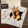 German Shepherd Crack Stickers For Cars The Cutest Big Stickers First Anniversary Gift