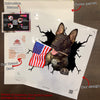 German Shepherd Crack Bumper Sticker Nice Car Sticker Unique Birthday Gifts For Him