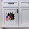 German Shepherd Crack Bumper Sticker Nice Car Sticker Unique Birthday Gifts For Him
