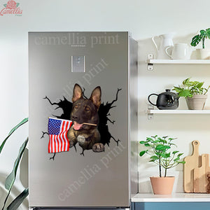 German Shepherd Crack Bumper Sticker Nice Car Sticker Unique Birthday Gifts For Him