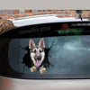 German Shepherd Crack Mom Car Decal Cute Water Bottle Stickers Couple Gift Ideas