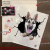 German Shepherd Crack Mom Car Decal Cute Water Bottle Stickers Couple Gift Ideas