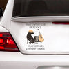 [sk0926-snf-tnt]-guitar-dog-car-sticker-dogs-lover
