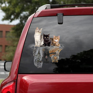 [sk0216-snf-tnt] Cats shade tigers Animal Sticker Lover - Camellia Print