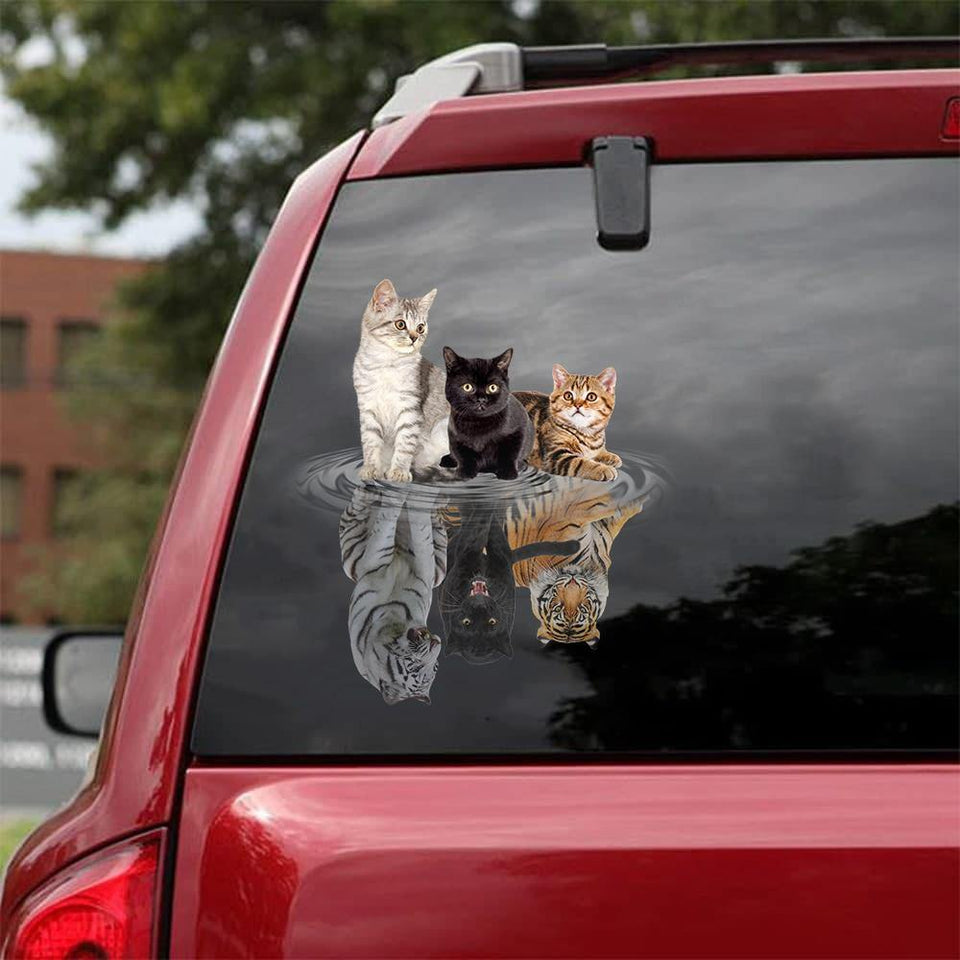 [sk0216-snf-tnt] Cats shade tigers Animal Sticker Lover - Camellia Print