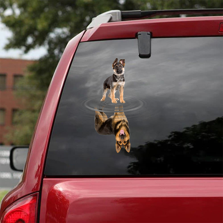German Shepherd Crack Decal For Wall Funny Stickers Para Carros 21st Birthday Gifts