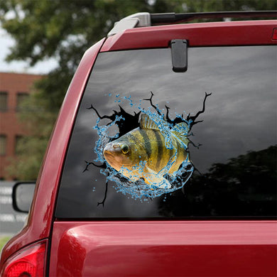 [sk0932-snf-tnt]-perch-fishing-crack-car-sticker-fishing-lover