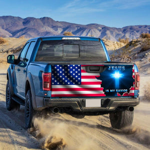 Jesus Is My Savior truck Tailgate Decal Sticker Wrap Ailgate Wrap Decals For Trucks