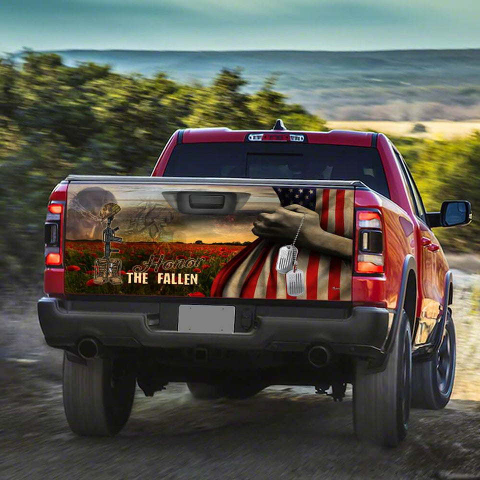 Honor The Falltruck Tailgate Decal Sticker Wrap Tailgate Wrap Decals For Trucks