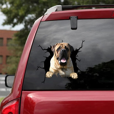 [da0526-snf-lad]-english-mastiff-crack-car-sticker-dogs-lover