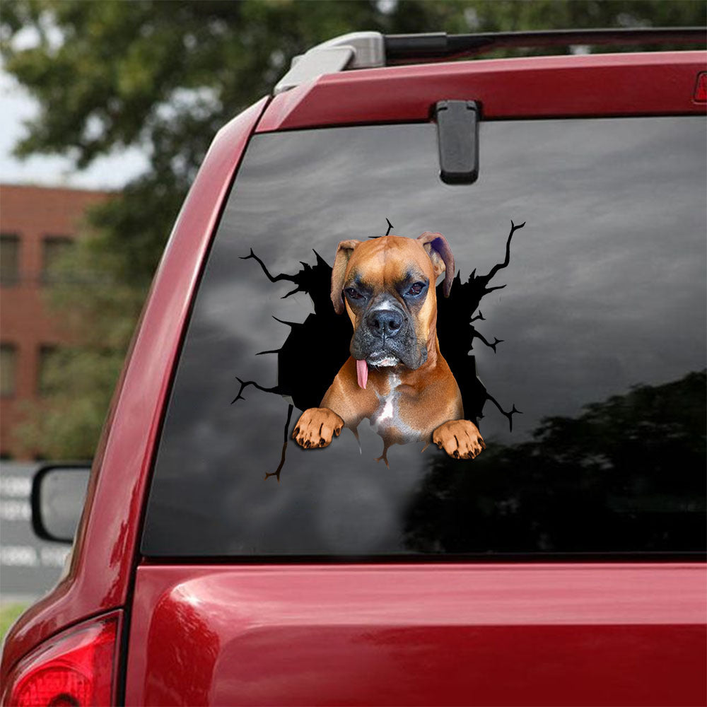 [ld0662-snf-lad]-boxer-crack-car-sticker-dogs-lover