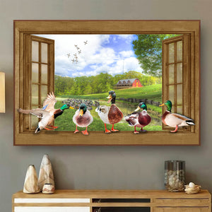 [ld0649-snf-lad]-mallard-duck-poster-ducks-lover
