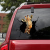 [sk1223-snf-tpa]-giraffe-crack-sticker-animals-lover