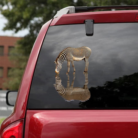 [sk1234-snf-tpa]-zebra-crack-sticker-animals-lover