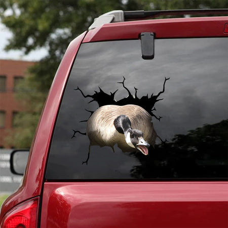 [da0612-snf-tnt]-canada-goose-crack-car-sticker-gooses-lover