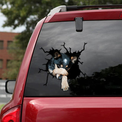 [th1003-snf-tpa]-blue-heeler-crack-car-sticker-dogs-lover