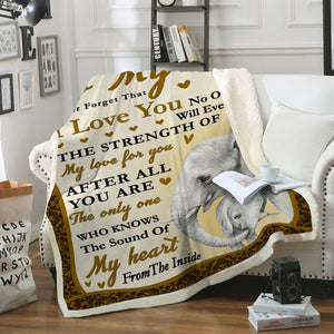 To My Son Fleece Blanket
