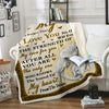 To My Son Fleece Blanket