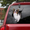 [ld0690-snf-lad]-papillon-dog-crack-car-sticker-dogs-lover