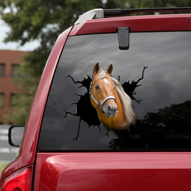 [sk1424-snf-tnt]-american-quarter-horse-crack-sticker-cattle-lover