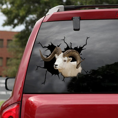 [sk1318-snf-lad]-dall-sheep-crack-sticker-cattle-lover