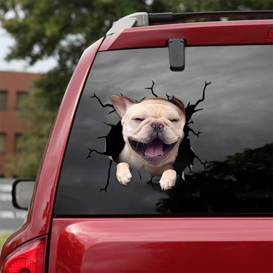 [sk1343-snf-tpa]-french-bulldog-crack-sticker-dogs-lover