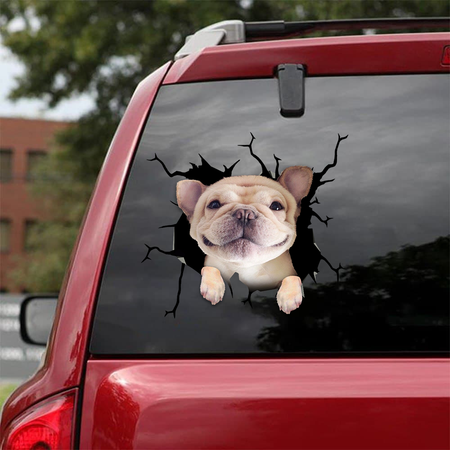 [sk1344-snf-tpa]-french-bulldog-crack-sticker-dogs-lover