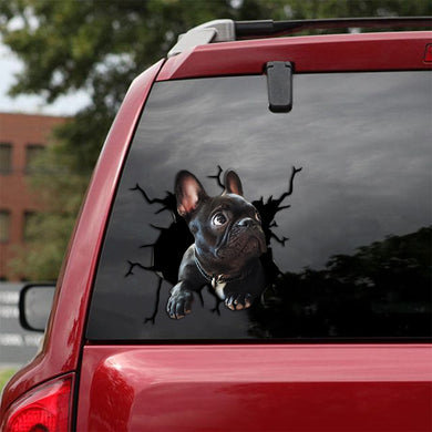 [th0111-snf-tpa]-french-bulldog-crack-car-sticker-dogs-lover