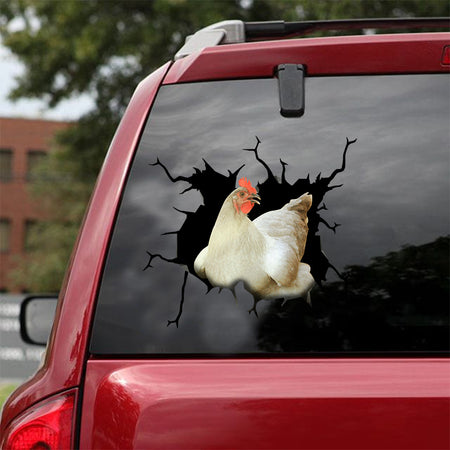 [sk1405-snf-lad]-chicken-crack-sticker-poultry-lover