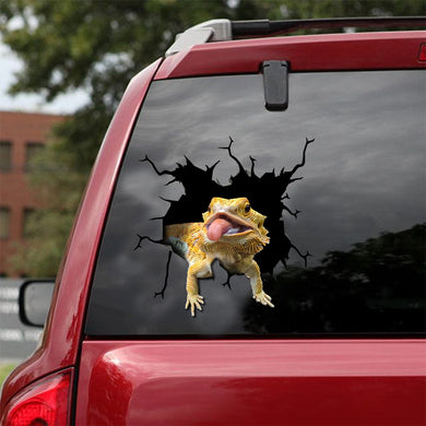 [ld0248-snf-lad]-bearded-dragon-crack-car-sticker-