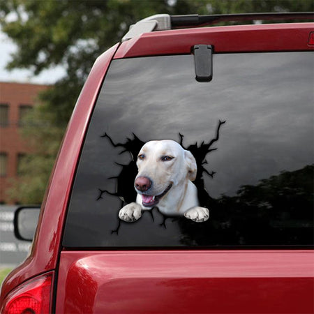 [sk1358-snf-tpa]-labrador-retriever-crack-sticker-dogs-lover