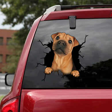 [sk1414-snf-tpa]-pitbull-crack-sticker-dogs-lover