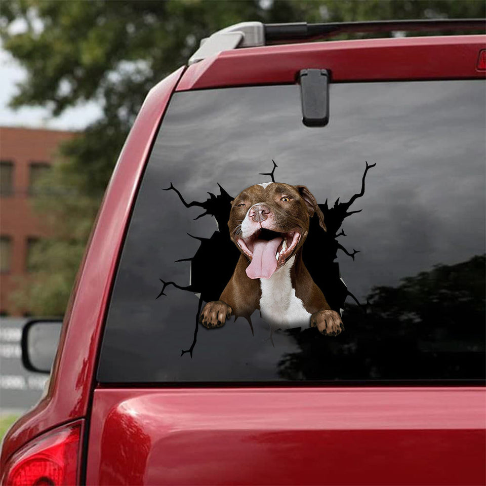 [sk1418-snf-tpa]-pitbull-crack-sticker-dogs-lover