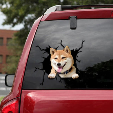 [th0007-snf-tpa]-shiba-inu-crack-sticker-dogs-lover