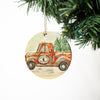 Christmas Tree Farm Christmas Ornament, Christmas Gift, Circle Ornament