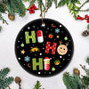 Christmas Day Ceramic Ornament, Christmas Ornament, Christmas Gift, Circle Ornament
