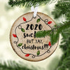 Christmas Is Coming Ceramic Ornament, Christmas Ornament, Christmas Gift, Circle Ornament