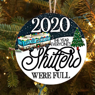 Christmas Vacation, The Year Everyone's Shitters Were Full, Christmas Ornament, Christmas Gift, Circle Ornament