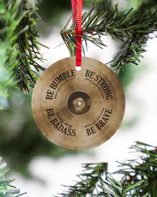 Drummer, Be Strong When You Are Weak Circle Ornament, Christmas Ornament, Christmas Gift
