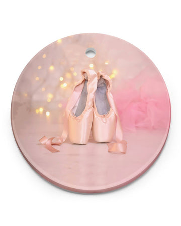 Ballet Gift Circle Ornament, Christmas Ornament, Christmas Gift