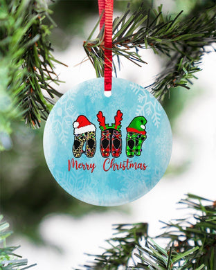 Ballet, Merry Christmas Circle Ornament, Christmas Ornament, Christmas Gift