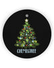 Chemist Gift Circle Ornament, Christmas Ornament, Christmas Gift