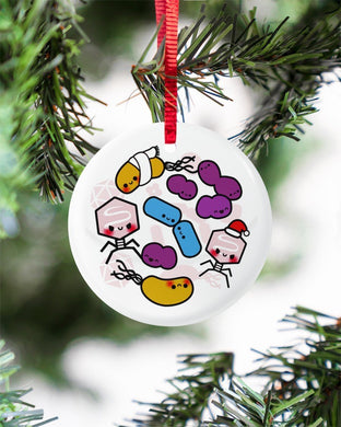 Chemist Gift Circle Ornament, Christmas Ornament, Christmas Gift