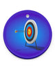 Archer Archery Icon Circle Ornament, Christmas Ornament, Christmas Gift