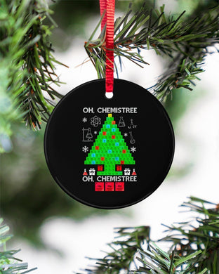 Chemist Gift Circle Ornament, Christmas Ornament, Christmas Gift