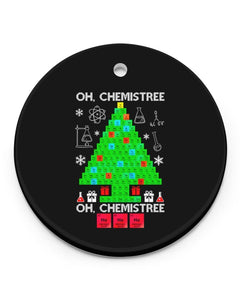 Chemist Gift Circle Ornament, Christmas Ornament, Christmas Gift