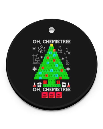 Chemist Gift Circle Ornament, Christmas Ornament, Christmas Gift