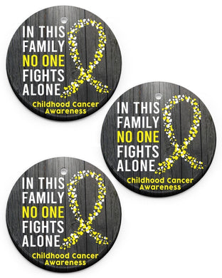 Childhood Cancer Awareness Circle Ornament Circle Ornament, Christmas Ornament, Christmas Gift