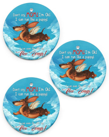 Don't Cry Mom I'm Ok Ornament Circle Ornament, Christmas Ornament, Christmas Gift