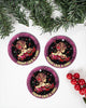 Fight Like A Girl Ornament Circle Ornament, Christmas Ornament, Christmas Gift